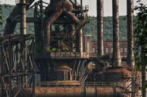 a photo of bethlehem steel mill